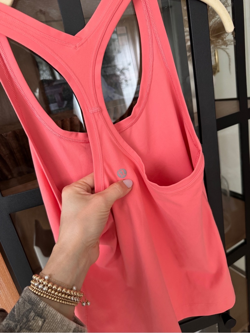 Lululemon Cool Racerback tank top Racing Length align grapefruit coral cropped - Picture 5 of 5